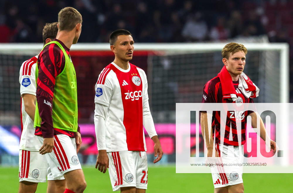 AMSTERDAM: AFC Ajax Amsterdam forward Steven Berghuis and AFC Ajax Amsterdam forward Oliver Edvardsen after the Vriendenloterij Eredivisie match between Ajax and PSV at the Johan Cruijff ArenA on September 5, 2026, in Amsterdam, Netherlands PETER LOUS EYE4IMAGES DeFodi Images
