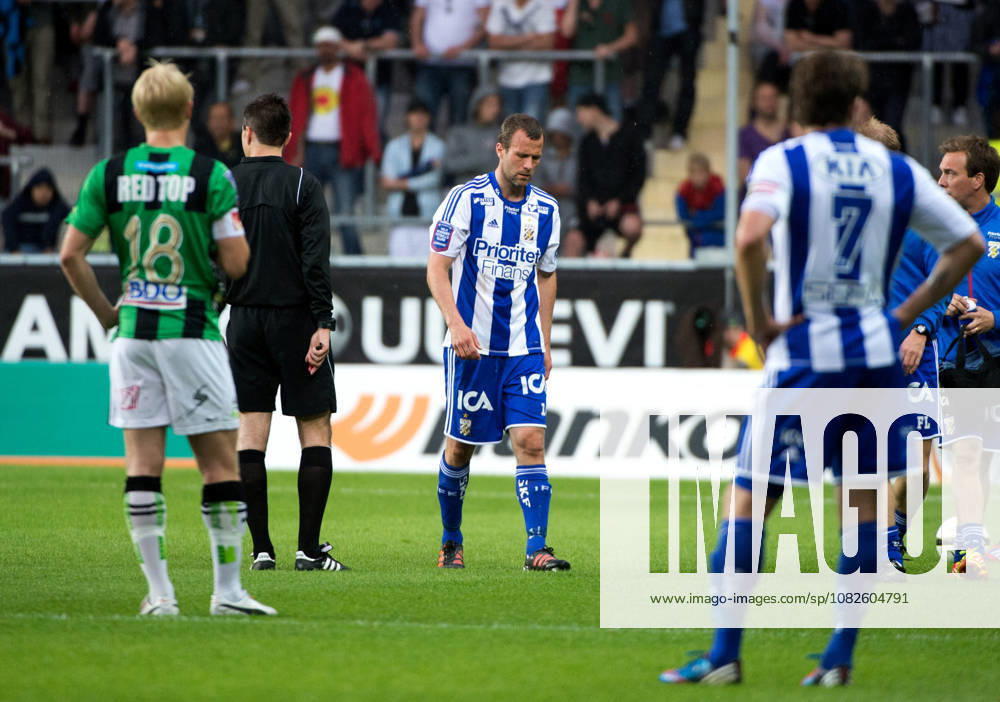 Soccer, Allsvenskan, GAIS, IFK Gothenburg, Hjalmar Jonsson, IFK Gothenburg, gets injured and has to leave the game; Injury, Gothenburg, Sweden
