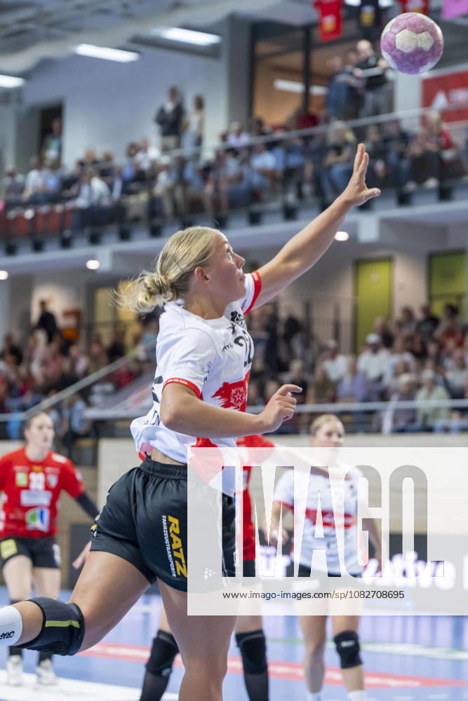 Alsco Women s Handball Bundesliga, 2026–2027 Season: SV Union Halle Neustadt vs. HSG Blomberg Lippe, Halle, Germany, September 9, 2026. Pictured: Judith Tietjen, Blomberg Halle Saale, SWH Arena, Saxony-Anhalt, Germany