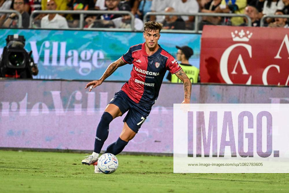 IPA88348478 - Daniel Maldini of Cagliari Calcio during the Cagliari Calcio vs. Inter - FC Internazionale Italian Serie A soccer match in Cagliari, Italy, on August 30, 2026