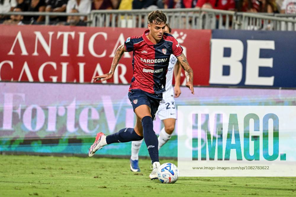 IPA88348484 - Daniel Maldini of Cagliari Calcio during the Cagliari Calcio vs. Inter - FC Internazionale Italian Serie A soccer match in Cagliari, Italy, on August 30, 2026