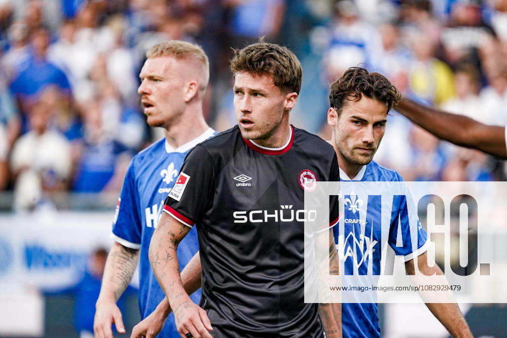 Germany Soccer Season 2026–2027, 2. Bundesliga, Matchday 5, SV Darmstadt 98 vs. Arminia Bielefeld, Merck Stadium at Böllenfalltor, Darmstadt, Joel Grodowski, Arminia Bielefeld, 11 facial expressions, emotions, Darmstadt, Merck Stadium at Böllenfalltor, Germany