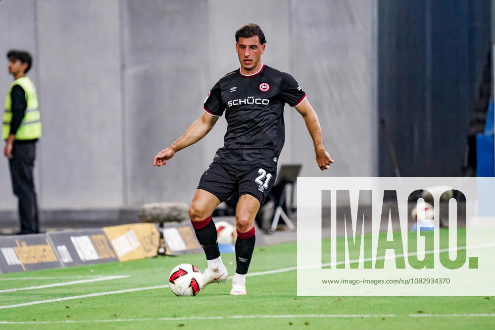 Germany Soccer Season 2026–2027, 2. Bundesliga, Matchday 5, SV Darmstadt 98 vs. Arminia Bielefeld, Merck Stadium at Böllenfalltor, Darmstadt, Stefano Russo, Arminia Bielefeld, 21 on the ball, Darmstadt in possession, Merck Stadium at Böllenfalltor, Germany