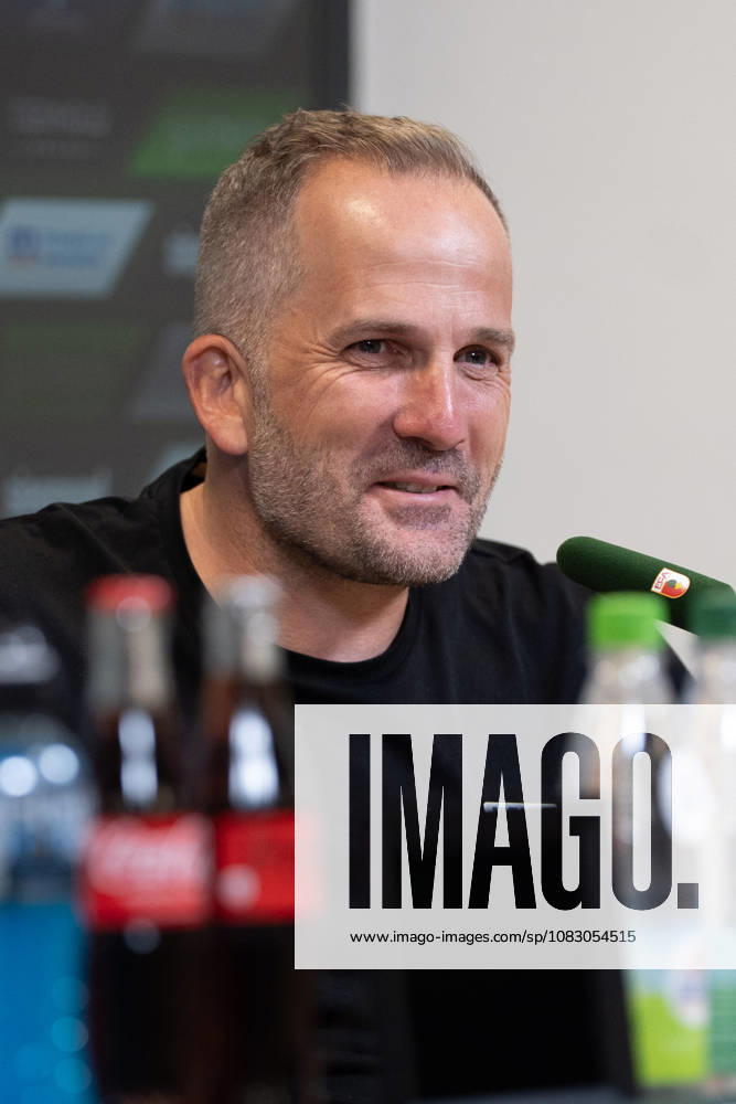 Manuel Baum, Augsburg coach, at the press conference following the Bundesliga match between FC Augsburg and Bayer 04 Leverkusen on September 12, 2026, at the WWK Arena in Augsburg, Bavaria, Germany
