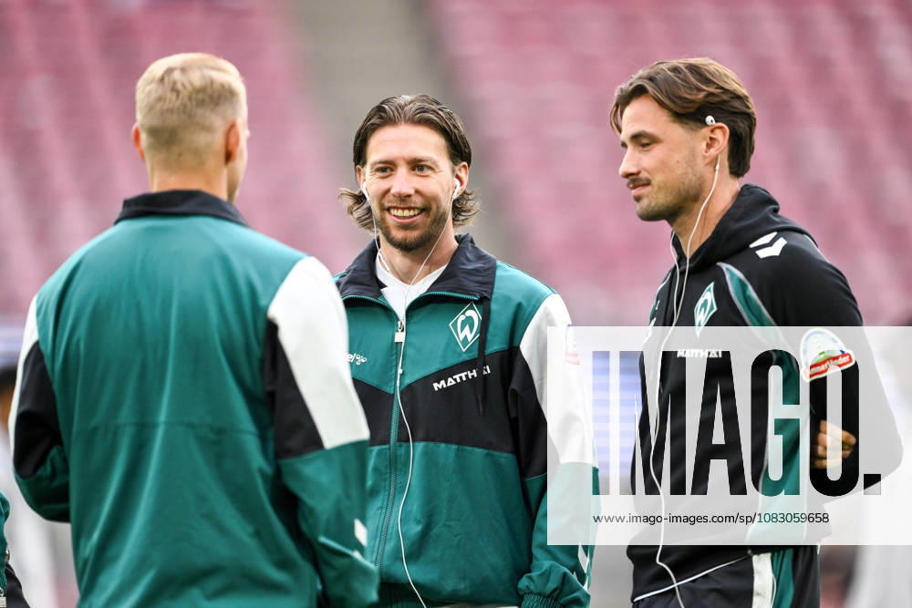 Germany, Soccer, Men s, 1st Bundesliga, 2026–2027 season, Matchday 3, 1. FC Köln vs. SV Werder Bremen Mitchell Weiser (Werder Bremen), 08, Olivier Deman (Werder Bremen), 02 DFB and DFL regulations prohibit any use of photographs as image sequences and or quasi-video. Köln Rhein Energie Stadium, NRW, Germany