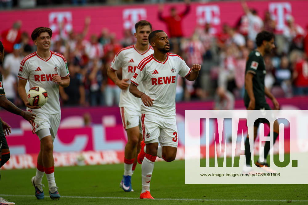 GER, Soccer, Men s, Bundesliga, 1. Bundesliga, 2026–2027 Season, 1. FC Köln vs. SV Werder Bremen, Linton Maina of 1. FC Köln celebrates his goal, which made the score 1–0