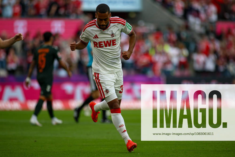GER, Soccer, Men s, Bundesliga, 1. Bundesliga, 2026–2027 Season, 1. FC Köln vs. SV Werder Bremen, Linton Maina of 1. FC Köln celebrates his goal, which made the score 1–0