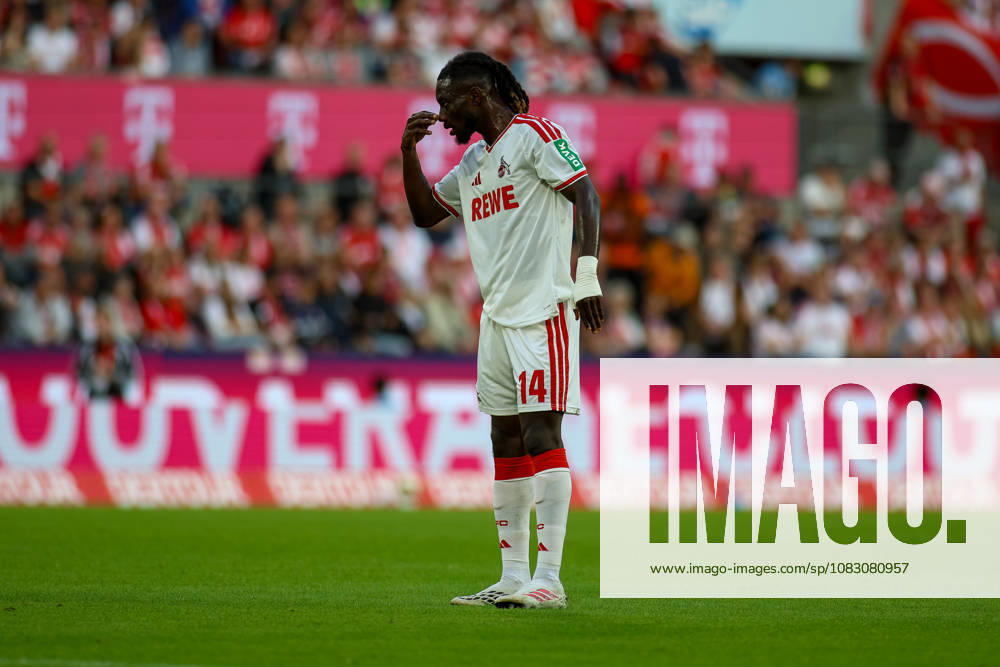 GER, Soccer, Men s, Bundesliga, 1. Bundesliga, 2026–2027 Season, 1. FC Köln vs. SV Werder Bremen, Gideon Mensah (KOE) gesturing, gestures