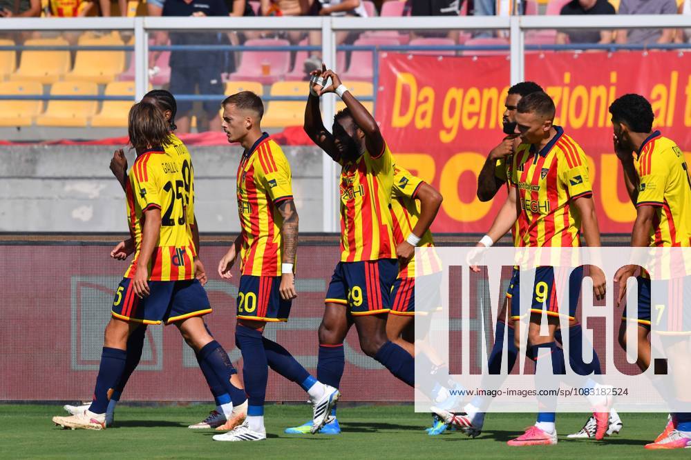 US Lecce s Central Midfielder Lassana Coulibaly (29 US Lecce) celebrates his first goal during the Serie A Enilive matchday 4 match between US Lecce and AC Monza at the Via del Mare Stadium in Lecce, Italy, Sunday, September 13, 2026. (Credit Image: Giovanni Evangelista LaPresse)