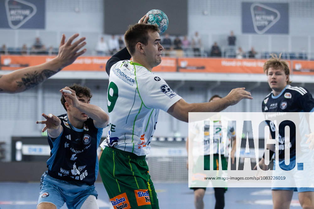 Max BENEKE of FRISCH AUF Göppingen scores a goal on September 9, action, shot on goal, GER, HC Hamburg vs. FRISCH AUF Göppingen, handball, Bundesliga, Matchday 4, 2026–2027 season, September 13, 2026, GER, HC Hamburg vs. FRISCH AUF Goeppingen, Handball, Bundesliga, Matchday 4, 2026–2027 season, September 13, 2026, Hamburg