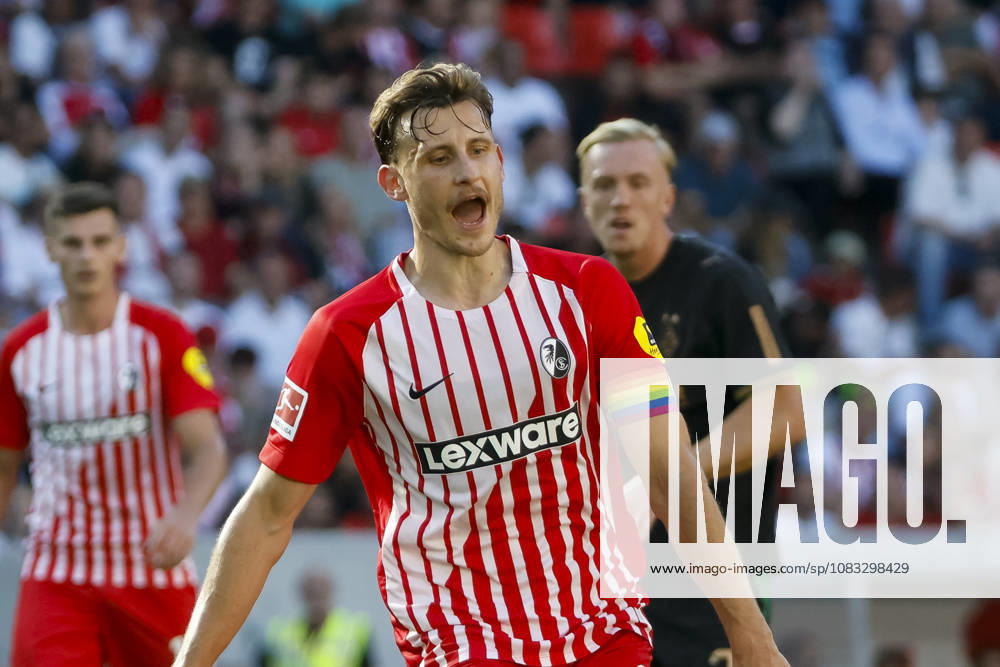 Maximilian Eggestein, SC Freiburg, 08, facial expression, emotion, Germany, soccer, Bundesliga 1, Matchday 3, 2026–2027, SC Freiburg vs. Borussia Mönchengladbach, September 12, 2026, Freiburg im Breisgau, Europa-Park Stadium, Germany