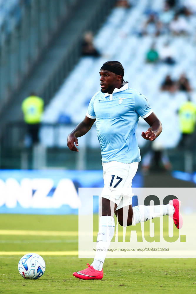 IPA88519133 - Nuno Tavares of Societa Sportiva Lazio is in action during the 2026–2027 Serie A match between S.S. Lazio and A.C. Milan at the Stadio Olimpico in Rome, Italy.