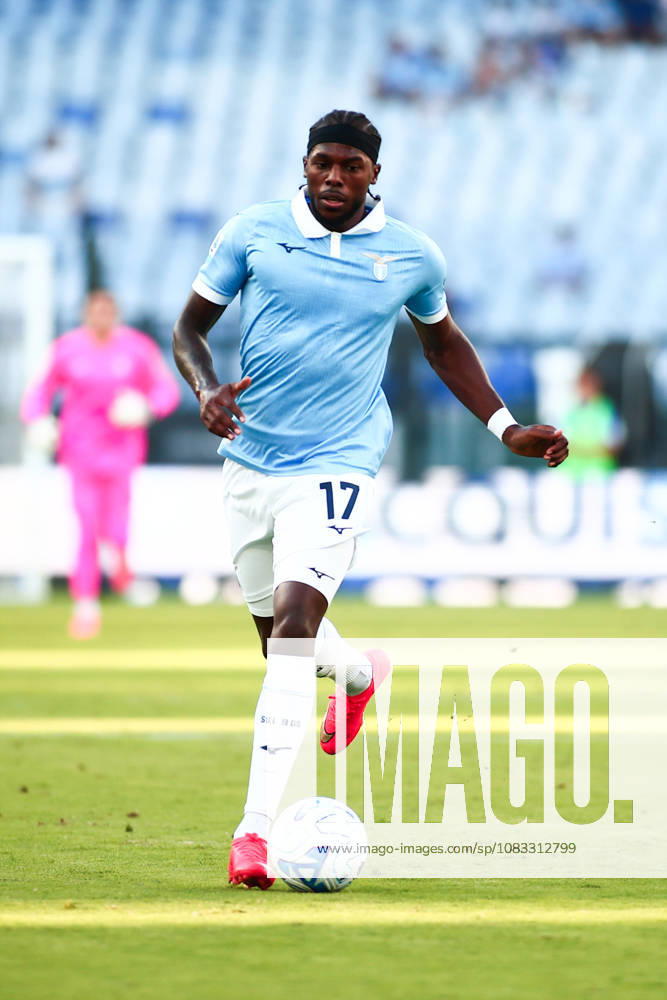 IPA88519149 - Nuno Tavares of Societa Sportiva Lazio is in action during the 2026 2027 Serie A match between S.S. Lazio and A.C. Milan at the Stadio Olimpico in Rome, Italy.