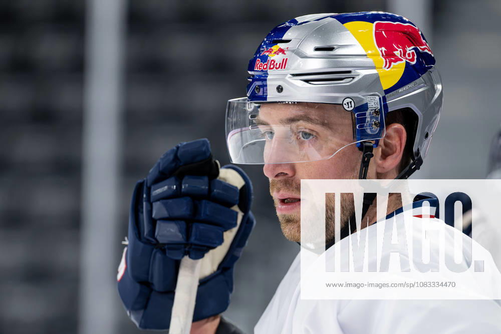 Maximilian Kastner, EHC Red Bull Munich, 93 Portrait GER, EHC Red Bull Munich, ice hockey, training session ahead of the DEL season opener, September 14, 2026. Photo: HMB Media, Heike Feiner