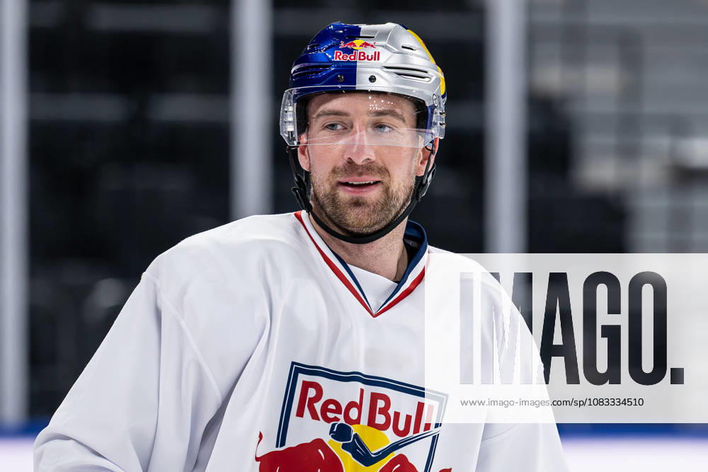Maximilian Kastner, EHC Red Bull Munich, 93 Portrait, GER, EHC Red Bull Munich, ice hockey, training session ahead of the DEL season opener, September 14, 2026. Photo: HMB Media, Heike Feiner