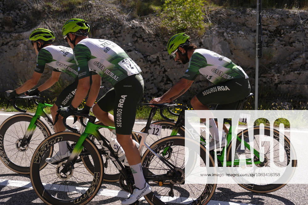 Spain s Fernando Barcelo Aragon of Caja Rural-Seguros RGA . Colombia s Fernando Gaviria Rendon of Caja Rural-Seguros RGA , Spain s Joan Bou Company of Caja Rural-Seguros RGA during the Giro dAbruzzo, stage 3 from Oricola - Piana del Cavaliere to San Benedetto dei Marsi (159 km) - Abruzzo, Italy - Thursday, September 17, 2026. - cycling.