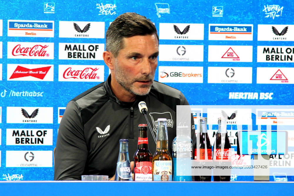 Germany, Soccer, Bundesliga 2, Matchday, 2026–2027 Season, Berlin Olympic Stadium, Hertha BSC Press Conference 2, League, DFB and DFL regulations prohibit any use of photographs as image sequences and or quasi-video, Berlin Sportforum, Berlin, Germany