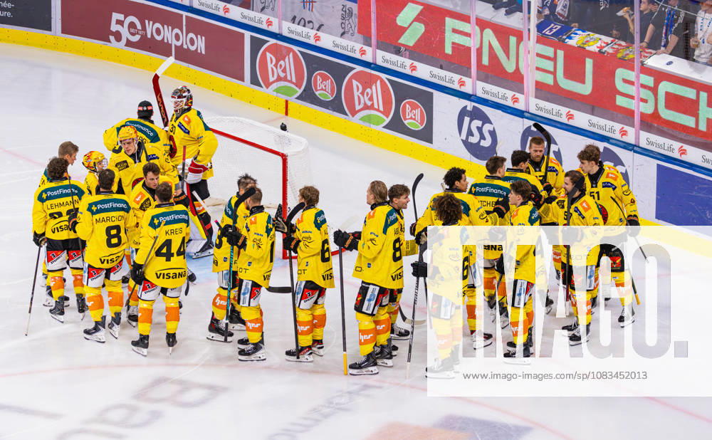 Ice Hockey National League Regular Season: ZSC Lions vs. SC Bern, Zurich, Switzerland, September 15, 2026. SC Bern in front of their own goal before the start of the championship game against the ZSC Lions at the Swiss Life Arena