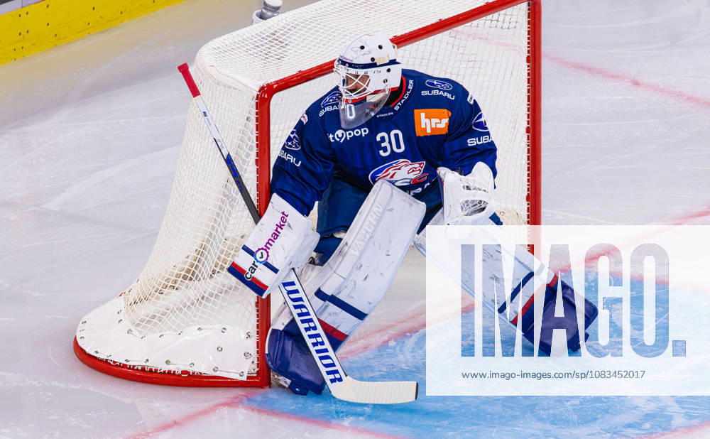 Ice Hockey National League Regular Season: ZSC Lions vs. SC Ber Zurich, Switzerland, September 15, 2026. No. 30 Simon Hrubec, goalkeeper for the ZSC Lions