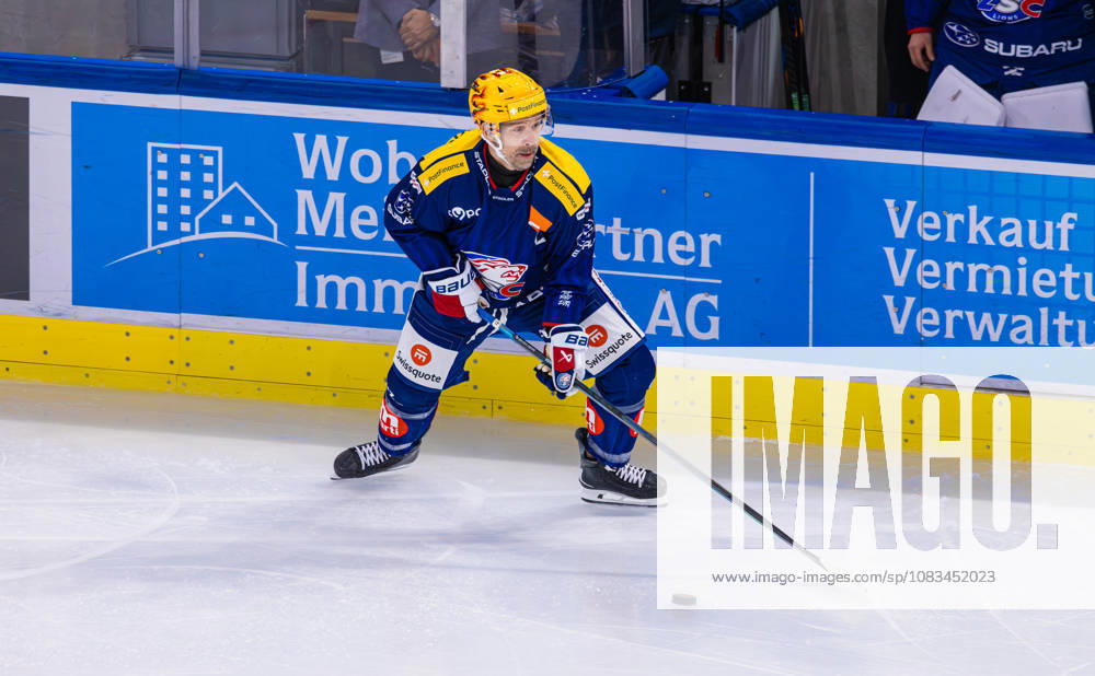 Ice Hockey National League Regular Season: ZSC Lions vs. SC Ber Zurich, Switzerland, September 15, 2026. 4. Patrick Geering, ZSC Lions defenseman, with the puck