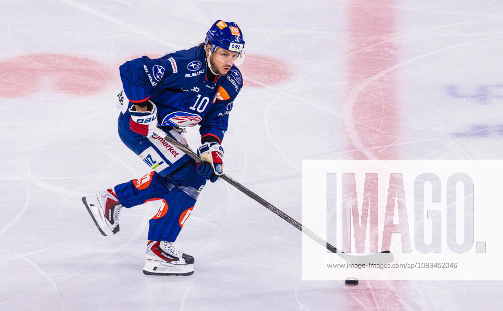 Ice Hockey National League Regular Season: ZSC Lions vs. SC Ber Zurich, Switzerland, September 15, 2026. No. 10 Sven Andrighetto, forward for the ZSC Lions, with the puck