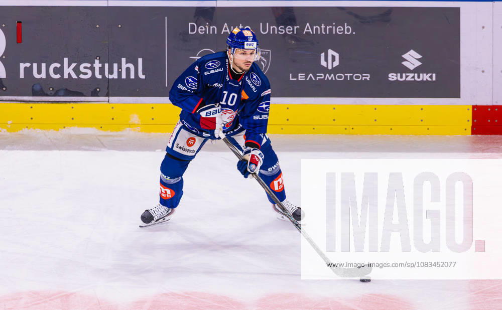 Ice Hockey National League Regular Season: ZSC Lions vs. SC Ber Zurich, Switzerland, September 15, 2026. No. 10 Sven Andrighetto, forward for the ZSC Lions, with the puck