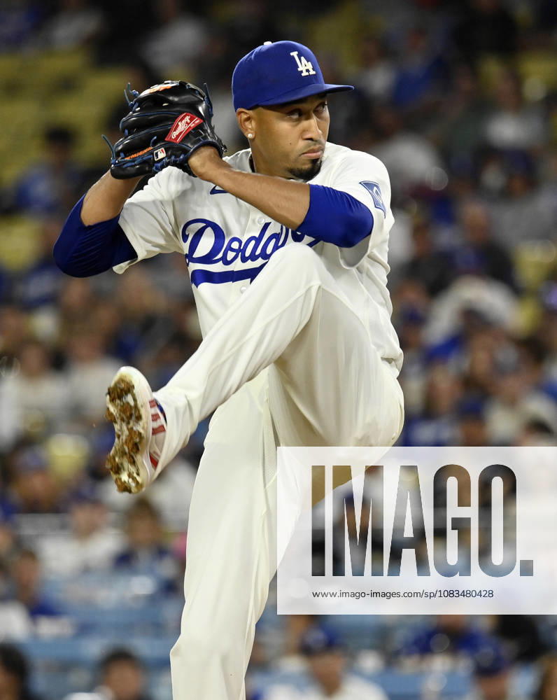Los Angeles Dodgers closing pitcher Edwin Diaz winds up to deliver in the ninth inning agains the San Francisco Giants at Dodger Stadium in Los Angeles on Friday, September 18, 2026. The Dodgers defeated the Giants 8-2. LAP2026091818 JIMxRUYMEN