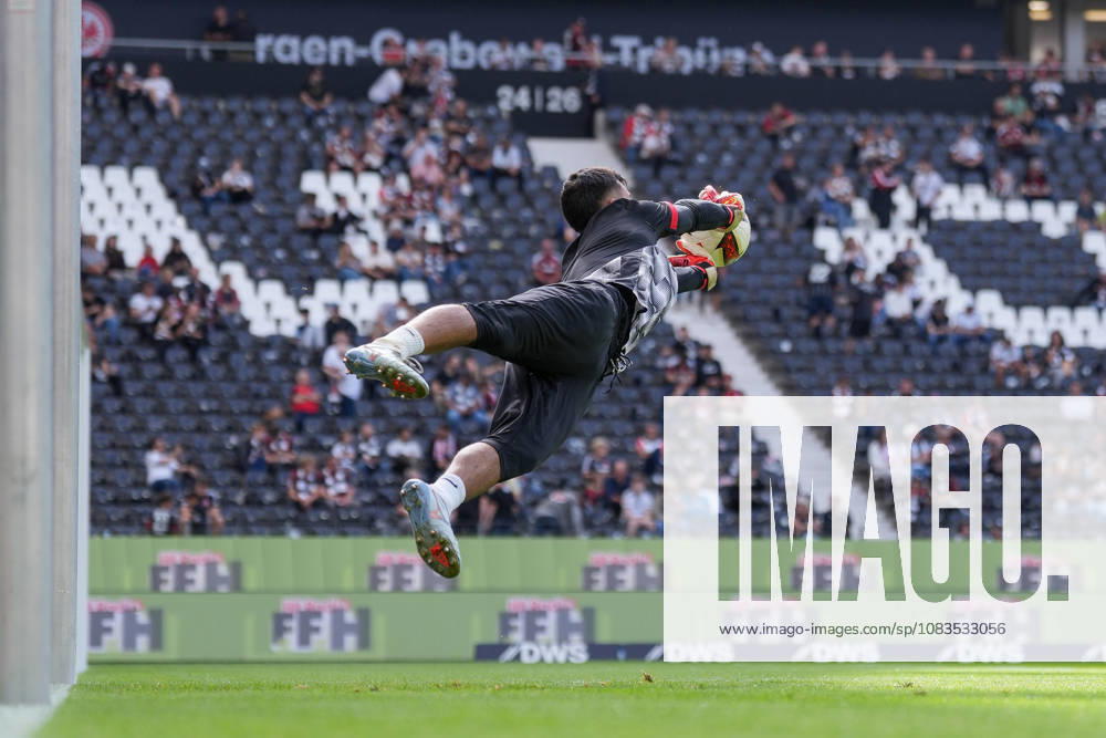 Mio Backhaus, SC Freiburg, No. 1 on the Ball, Germany, Soccer, Bundesliga 1, Matchday 4, 2026–2027, Eintracht Frankfurt vs. SC Freiburg, September 19, 2026, Deutsche Bank Park, Frankfurt, Hesse, Germany