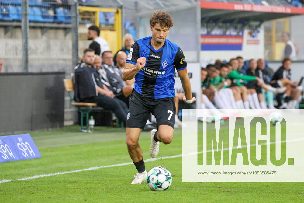 Lovis Bierschenk, SV Waldhof Mannheim, 7th Soccer 3rd Division, Matchday 7, SV Waldhof Mannheim vs. SC Preußen Münster on September 20, 2026, at Carl Benz Stadium in Mannheim, Germany, 2026; Franz Reindel, Carl Benz Stadium, Mannheim, Germany