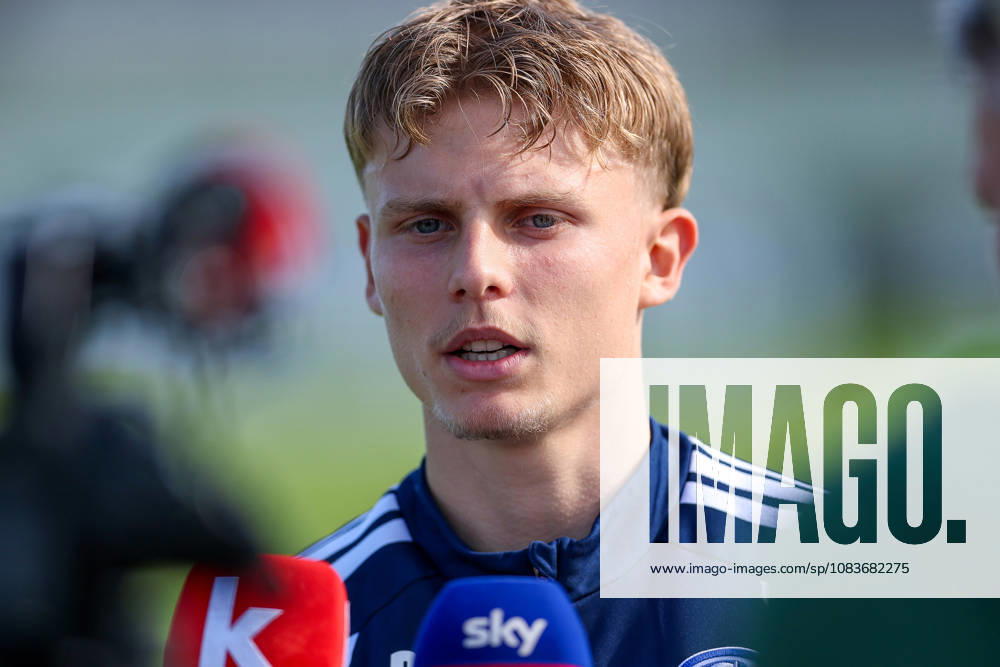 Soccer, FC Schalke 04 Training Session: Interview with Luca Vozar, FC Schalke 04, Gelsenkirchen, FC Schalke 04 Training Facility, North Rhine-Westphalia, Germany, xRHR, PHOTO YYx
