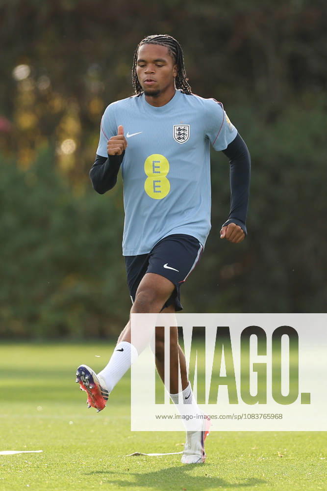 England MD-1 Training, Nations League Rio Ngumoha of England during the England MD-1 training session ahead of the 2026 27 UEFA Nations League Group A3 match vs Spain, Tottenham Hotspur Training Ground, Enfield, England on 25 September 2026 Credit: Tiego Grenho Every Second Media Editorial use only. All images are copyright Every Second Media Limited. No images may be reproduced without prior permission.