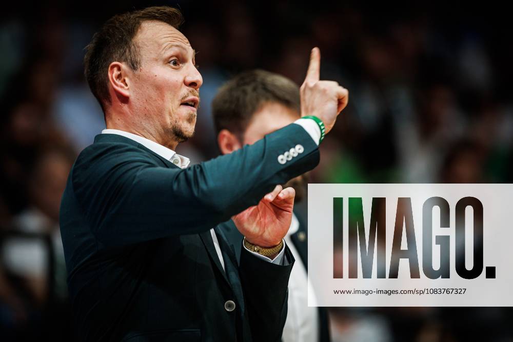 Jacques Schneider, head coach of the Gladiators Trier, on the sidelines; emotions; gestures; body language; facial expressions; cutout; portrait. Vet Concept Gladiators Trier vs. Telekom Baskets Bonn, basketball, easyCredit BBL, Matchday 2, 2026–2027 season, September 25, 2026, Vet Concept Gladiators Trier vs. Telekom Baskets Bonn, basketball, easyCredit BBL, Matchday 2, 2026–2027 season