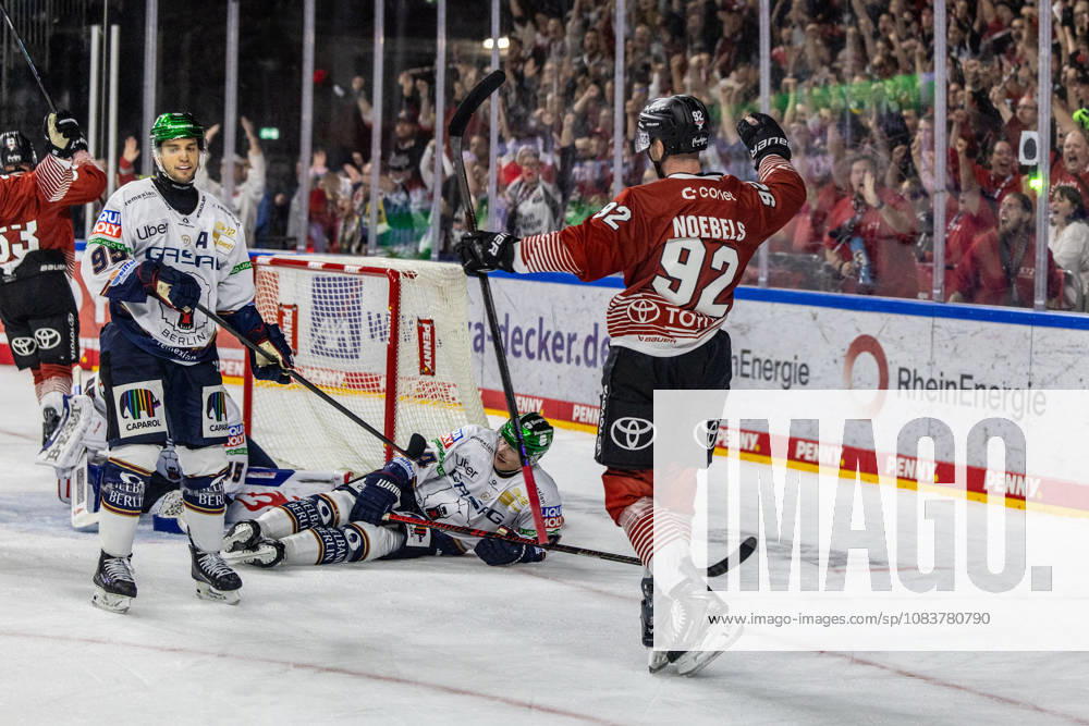 Former Berlin player Marcel Noebel of the Koelner Haie, 92, after scoring the goal that made the score 4–5 in the Koelner Haie vs. Eisbaeren Berlin game, ice hockey, Penny DEL, Matchday 03, 2026–2027, September 25, 2026, Cologne Sharks vs. Eisbären Berlin, ice hockey, Penny DEL, Matchday 03, 2026–2027, September 25, 2026, Cologne