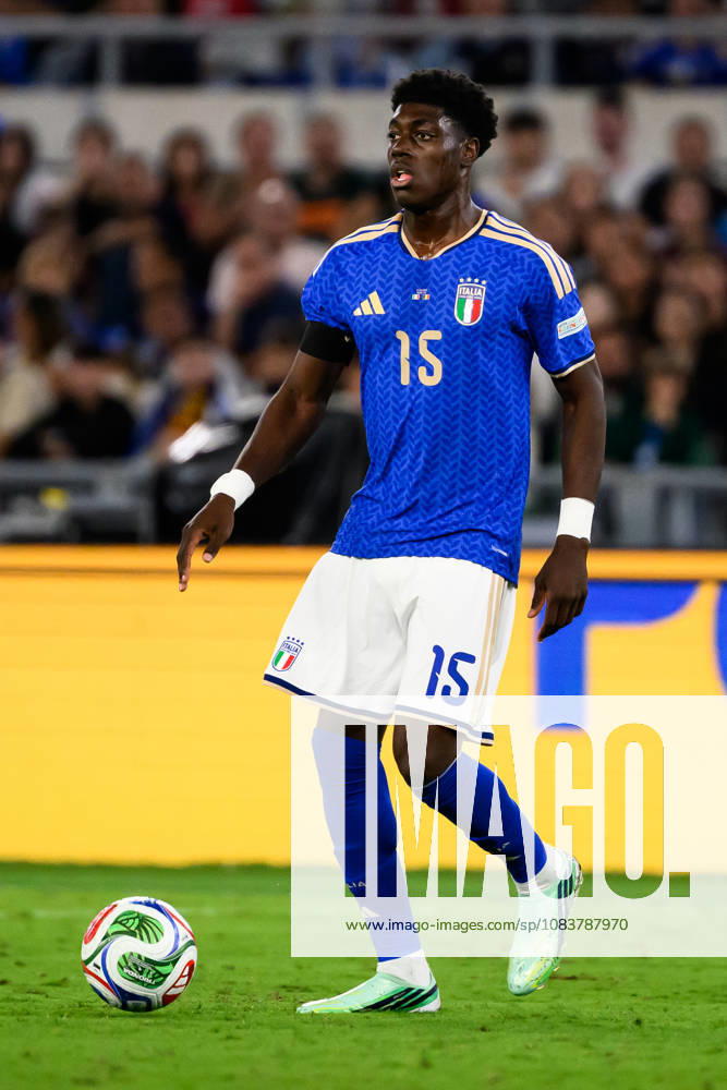 Issa Doumbia of Italy in action during the Nations League football match between Italy and Belgium at Stadio Olimpico in Rome (Italy), September 25, 2026. AndreaxStaccioli