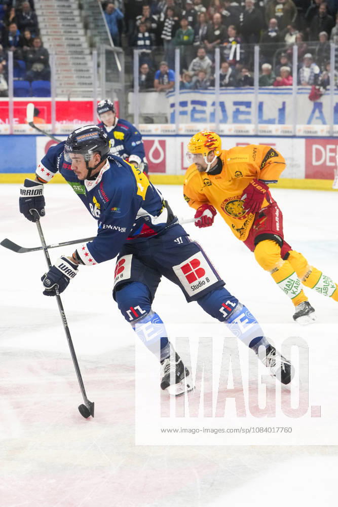 Quinto, Gottardo Arena, NL HC Ambrì Piotta vs. SCL Tigers 86 Rocco Pezzullo Ambri in action at the Gottardo Arena in Quinto, Ticino, Switzerland