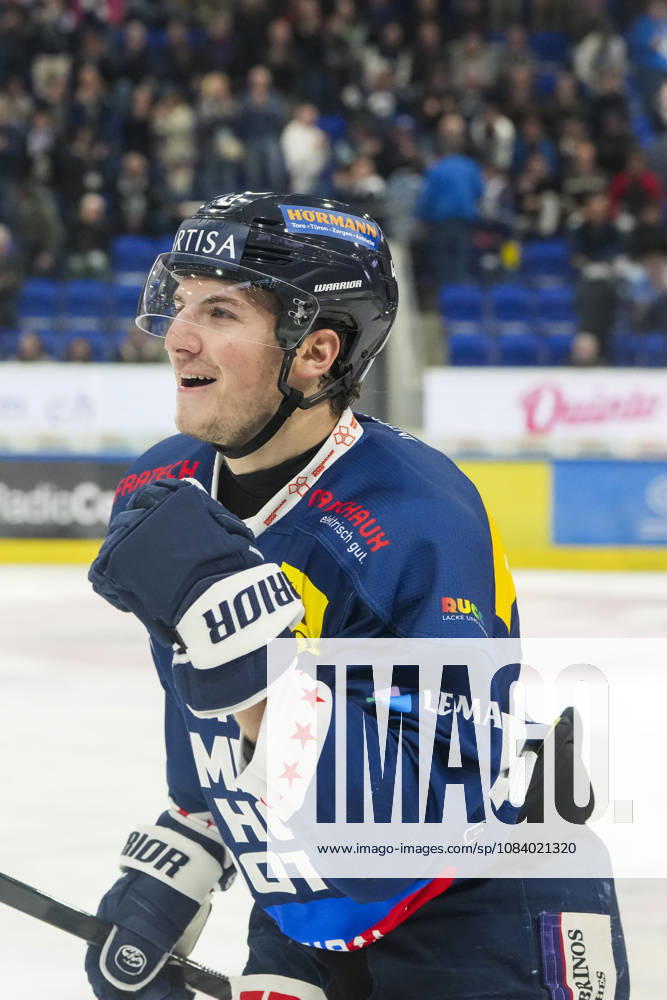 Quinto, Gottardo Arena, NL HC Ambrì Piotta vs. SCL Tigers 43 Tim Muggli Ambri celebrates his goal Quinto Gottardo Arena Ticino Switzerland