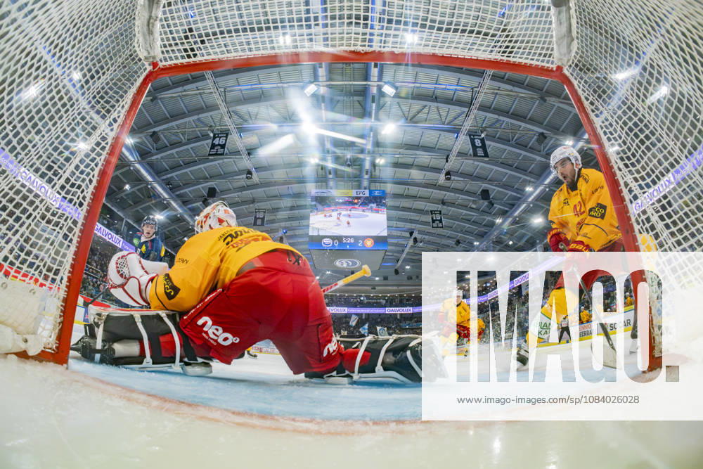 Quinto, Gottardo Arena, NL HC Ambrì Piotta vs. SCL Tigers 39, goalkeeper Luca Boltshauser, Tigers in action, Quinto, Gottardo Arena, Ticino, Switzerland
