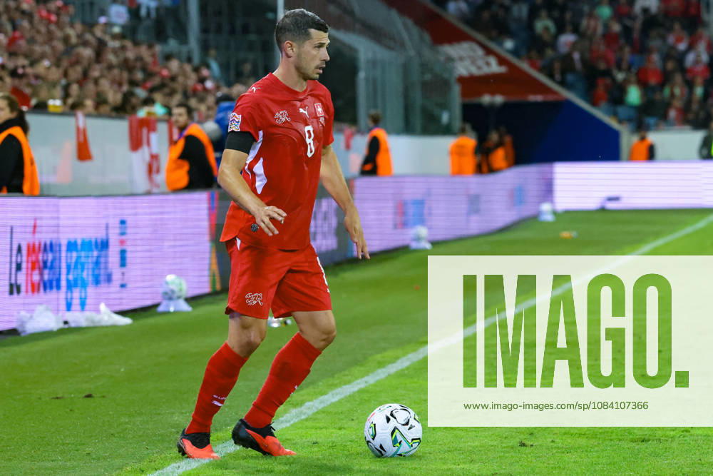 Remo Freuler (8 Switzerland) during the UEFA Nations League match between Switzerland and Slovenia at thermoplan arena on October 3, 2026 in Lucerne, Switzerland.