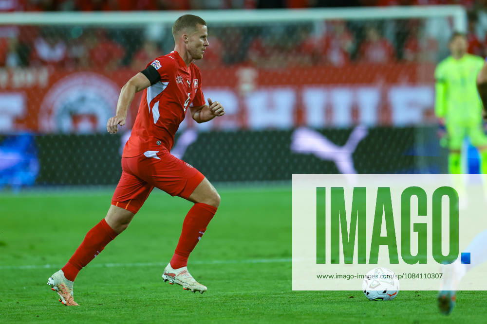 Nico Elvedi (4 Switzerland) during the UEFA Nations League match between Switzerland and Slovenia at thermoplan arena on October 3, 2026 in Lucerne, Switzerland.