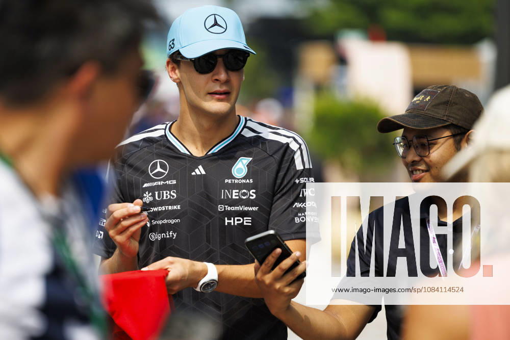 4th October 2026; Sepang IC, Kuala Lumpur, Malaysia; Formula 1, Bahrain Grand Prix, Race Day; George Russell (63) of Great Britain and Mercedes-AMG PETRONAS Formula One Team StephenxBlackberry