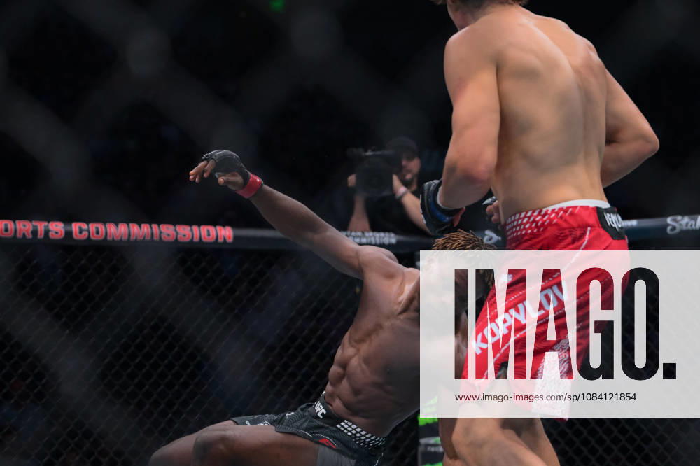 ROMAN KOPYLOV defeated ATEBA GAUTIER by TKO (strikes) at 3:12 of Round 1 during UFC 332 at the Delta Arena in Utah. Salt Lake City USA - ZUMAo117 20261003_zsp_o117_115