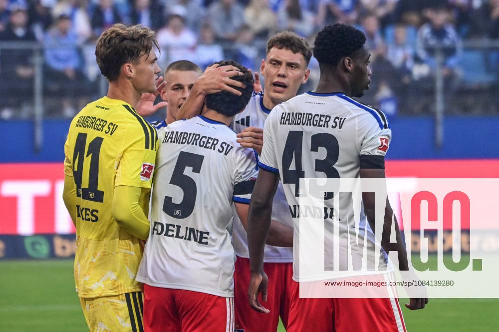 Fernando Dickes, Martin Adeline, Miro Muheim, Nicolai Remberg, Shafiq Nandja, HSV, Germany, Hamburg, Volksparkstadion, soccer, Bundesliga 1, friendly, Hamburger SV, FC Copenhagen