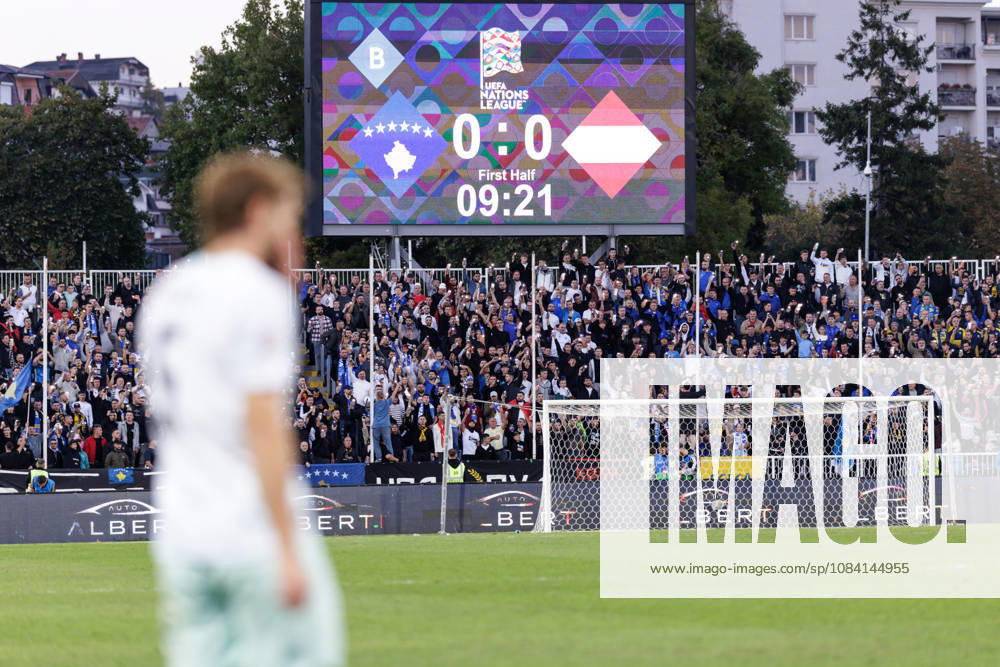 SOCCER - NL, KOS vs AUT PRISTINA,KOSOVO,04.OCT.26 - SOCCER - UEFA Nations League, OEFB international match, Länderspiel, Nationalmannschaft Kosovo vs Austria. Image shows fans of KOS. GEPAxpictures Rauthner