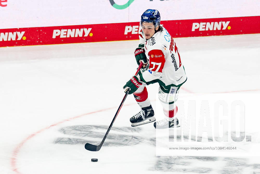 Luke Toporowski, Augsburger Panther, 77 (GER), EHC Red Bull Munich vs. Augsburger Panther, DEL, 2026–2027 season, Matchday 6, October 4, 2026. Photo: HMB Media, Franz Feiner