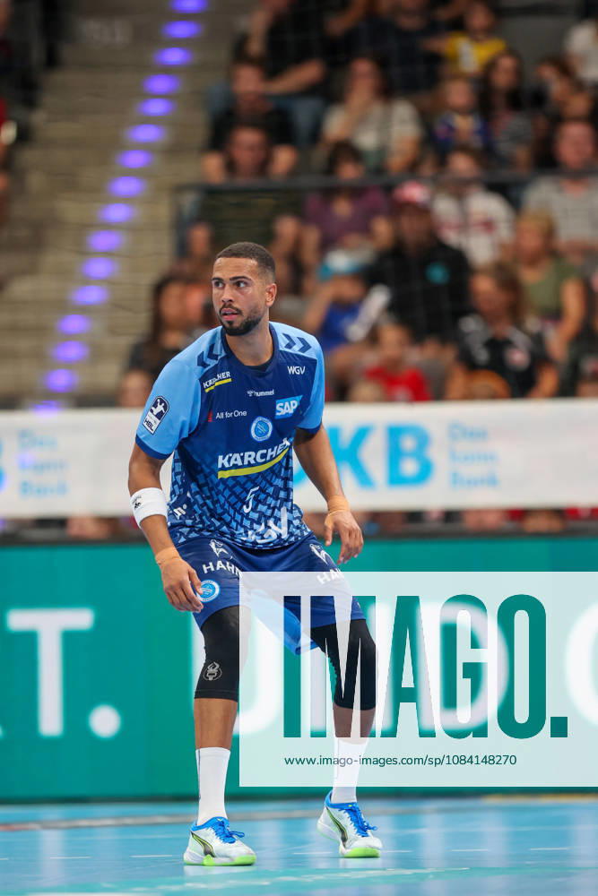 Philipp Ahouansou, TVB Stuttgart, 5 GER, TVB Stuttgart vs. TBV Lemgo Lippe, Handball, Opel Handball Bundesliga, Matchday 6, 2026–2027 Season, October 4, 2026 GER, TVB Stuttgart vs. TBV Lemgo Lippe, Handball, Opel Handball Bundesliga, Matchday 6, 2026–2027 season, October 4, 2026 Stuttgart