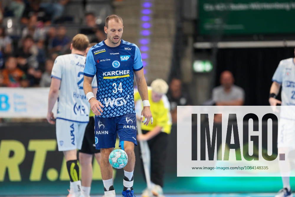 Kai Haefner, TVB Stuttgart, 34 (GER), TVB Stuttgart vs. TBV Lemgo Lippe, Handball, Opel Handball Bundesliga, Matchday 6, 2026–2027 Season, October 4, 2026 GER, TVB Stuttgart vs. TBV Lemgo Lippe, Handball, Opel Handball Bundesliga, Matchday 6, 2026–2027 season, October 4, 2026 Stuttgart