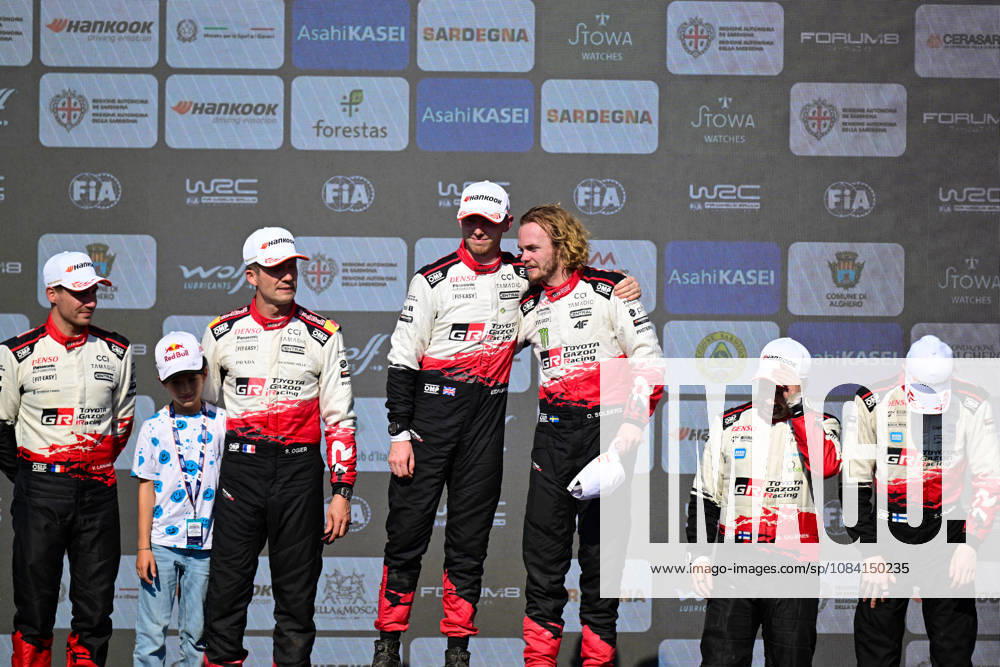 FIA WRC, Motorsport Rallye, WM 2026: Rally Italia Sardegna - Day 4 Sebastien Ogier (FRA) and Vincent Landais (FRA), Oliver Solberg (SWE) and Elliott Edmondson (GBR),Sami Pajari (FIN) and Marko Salminen (FIN), during the FIA WRC RALLY ITALIA SARDEGNA in Alghero, Italy on 1-4 October, 2026. Alghero Sardinia Italy