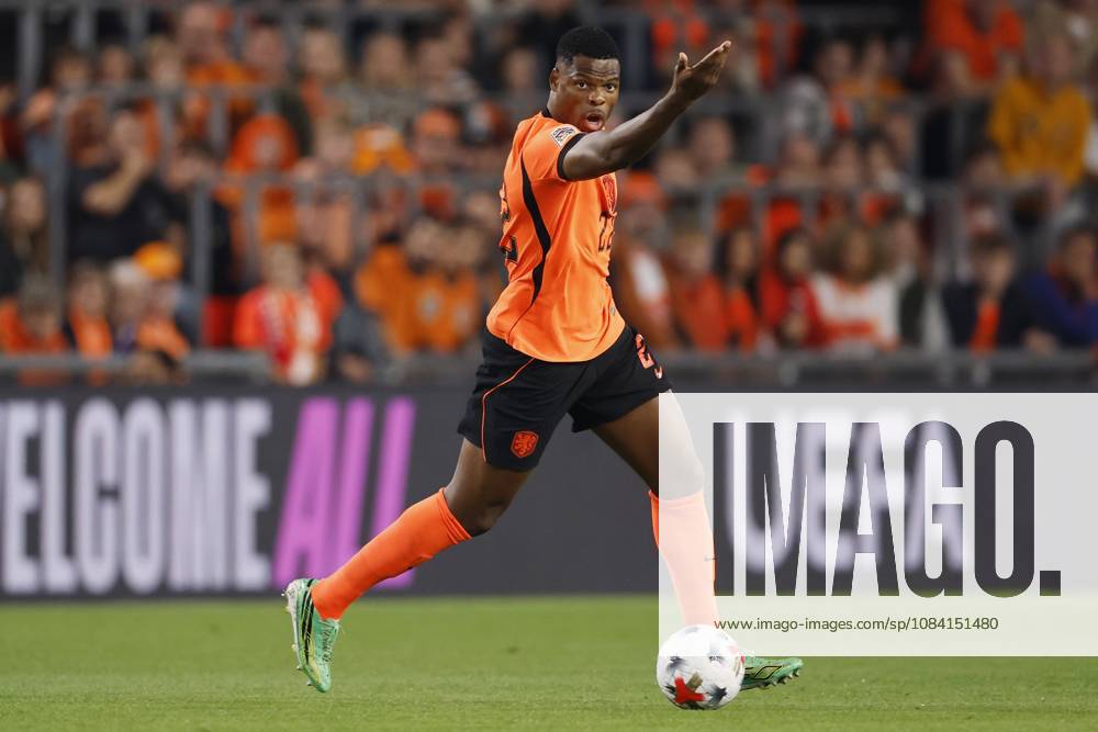 EINDHOVEN - Denzel Dumfries of the Netherlands during the UEFA Nations League match between the Netherlands and Serbia at the Philips Stadium on October 4, 2026 in Eindhoven, the Netherlands. MAURICE VAN STEEN ANP UEFA Nations League 2026 27 ANPxSportx xMauricexvanxSteenxIVx 571519196 originalFilename: 571519196