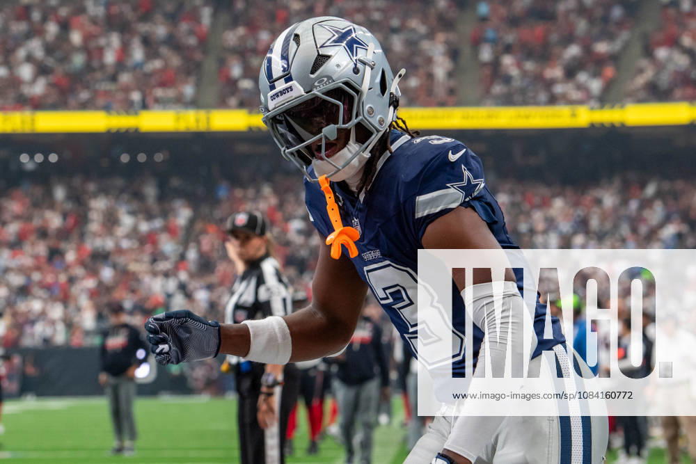 Dallas Cowboys wide receiver George Pickens (3) during a game between the Dallas Cowboys and the Houston Texans in Houston, TX. .. CSM - ZUMAc04_ 20261004_zma_c04_114