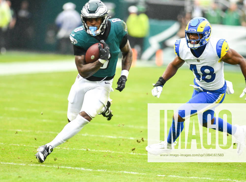 Philadelphia Eagles RB TANK BIGSBY (8) in action during the game against the LA Rams at Lincoln Financial Field Philadelphia United States - ZUMArf1_ 20261004_zaf_rf1_015